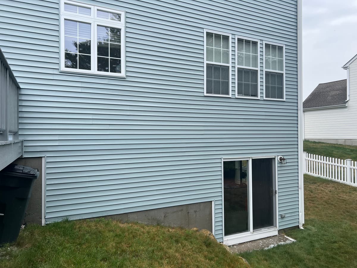 Power Washing Project - Vinyl Soft Wash Result by Graham Power Washing in Plymouth MA