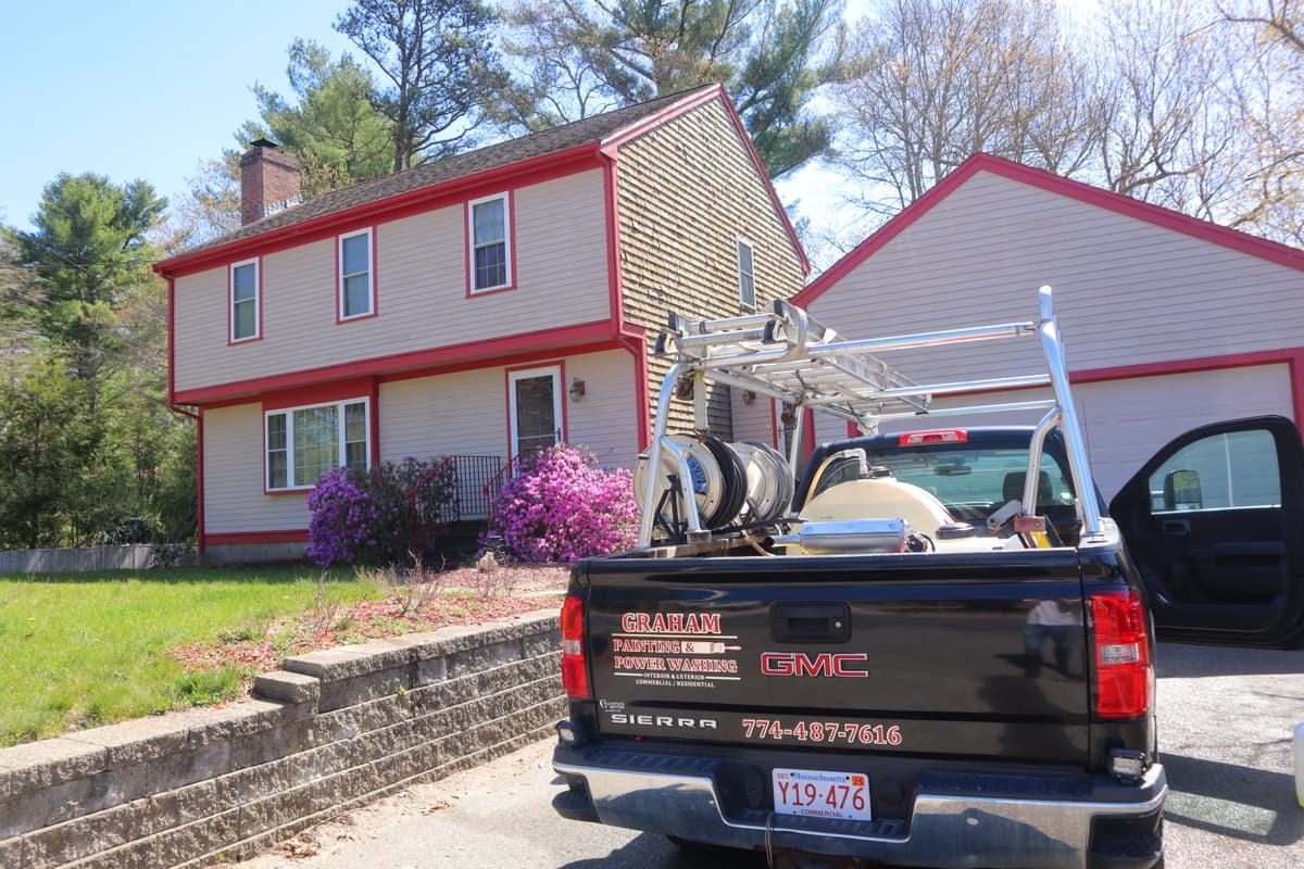 After shot of Siding Cleaning